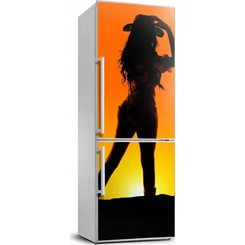 Fototapeta Nálepka Tapeta na ledničku Silueta kovbojky 70x190