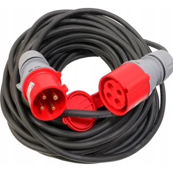 Napájecí kabel Prodlužovací Kabel pro stavbu 32A 4p gumový OW 4x2,5 5m