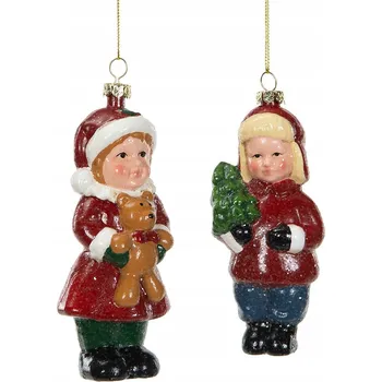 Vánoční ozdoba VÁNOČNÍ OZDOBA DĚTI S DÁRKY odolná proti pádům /2/
