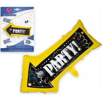 Balónek Velký Fóliový Balón Šipka na Párty XL 82 cm