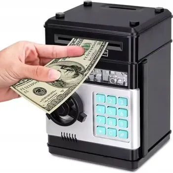 Pokladnička POKLADNIČKA SEJF BANKOMAT HRAČKA PRO DĚTI + PIN