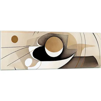 Obraz Obraz na skle do obýváku ložnice 90x30 abstrakce obrazy na zeď sklo