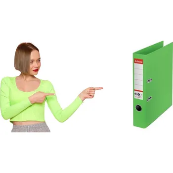 ESSELTE Pákový pořadač Esselte, 100% recyklovaná lepenka A4 5 cm, zelený 112.204