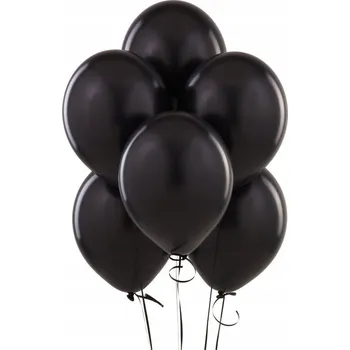 Balónek Balónky černé narozeniny oslava 1 rok 10 ks