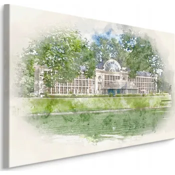 Obraz Obraz Varšava památky akvarel do obýváku 90x60