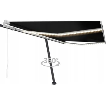 Obraz Automaticky rolovací markýza, LED a větrné čidlo, 450x300 cm
