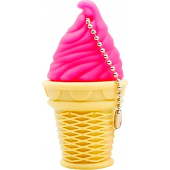 USB flash disk FLASH DISK 128 GB USB RŮŽOVÝ LED ROŽEK PINK ICE CREAM