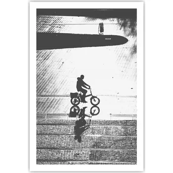 Obraz Obraz plakát do obýváku ložnice 61x91 Cyklista plakáty na zeď bez rámu