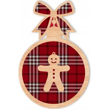 Vánoční ozdoba VÁNOČNÍ OZDOBY NA STROMEČEK DŘEVĚNÉ D29