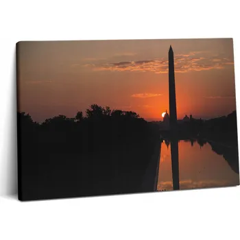 Obraz Fotoobraz na plátně do kanceláře Rám ze dřeva Washingtonská věž 60x40 cm