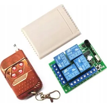 Relé 12V 433MHz 4kanálový spínač s dálkovým ovládáním