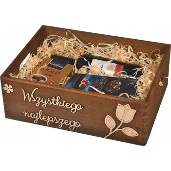 Dárková krabička Dřevěná dárková krabička pro babičku – k svátku i narozeninám