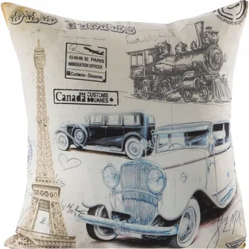 Povlak na dekorativní polštářek POVLEČENÍ NA POLŠTÁŘEK 45x45 DEKORATIVNÍ POLŠTÁŘ CAR/11
