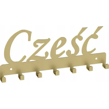 Věšák Šatní ramínko kovový Domer zlatý