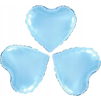 Balónek Foliový balónek Srdíčka Modrý Party 25 cm 3ks