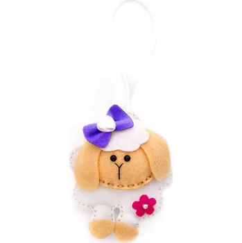 kreativní sada Kreativní sada z plsti dpCraft ovečka s mašlí