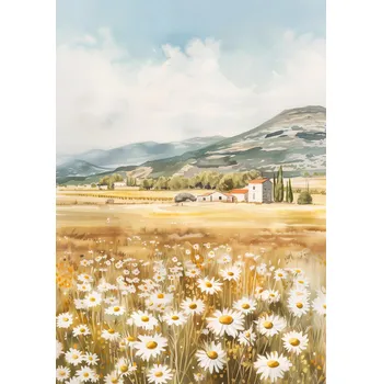 Plakát Plakát Klidný Venkovský Den bez rámu 42 x 59,4 cm