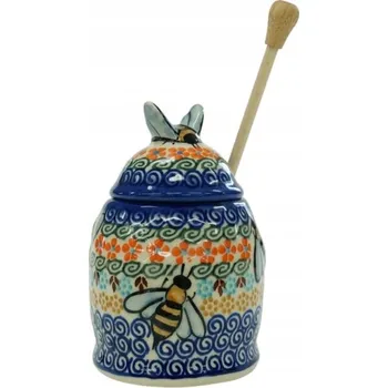 Dóza na potraviny Keramická nádoba na med Ceramika Bolesławiec