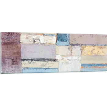 Obraz Obraz na skle do obýváku ložnice 90x30 abstrakce obrazy na zeď sklo