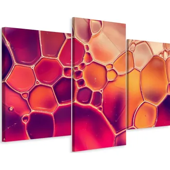 Obraz Obraz TRYPTYK Kapky Vody v Makro Měřítku 3D 60x40