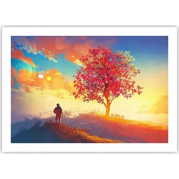 Obraz Plakát bez rámu do obýváku ložnice 70x50 krajina moderní módní obraz