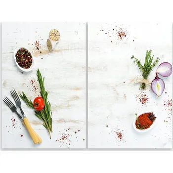 Kuchyňské prkénko Skleněná Ochranná Deska a Krájecí Prkénko | Indukce, Sporák ds-0117