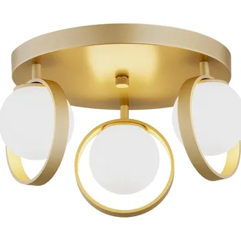 Kulatý Stropní Svítidlo Argon 33 x 18 cm žlutá