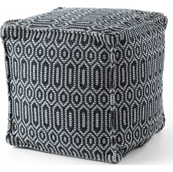 Taburet Bavlněná Taburet Podnožka čtverec 50x50 BOHO #D655