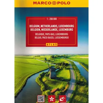 BENELUKS BELGIA HOLANDIA LUKSEMBURG ATLAS SAMOCHODOWO-TURYSTYCZNY 2024 MARCO POLO Kolektiv autorů