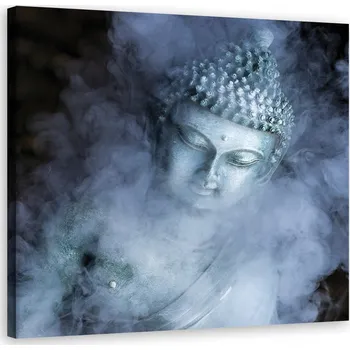 Obraz OBRAZ NA PLÁTNĚ DO OBÝVÁKU Buddha v mlze 50x50
