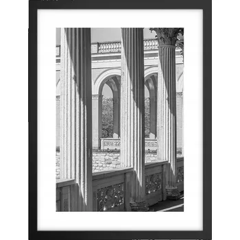 Obraz Obraz plakát v černém rámu do obýváku 30x40 – foto koláže, plakáty na zeď