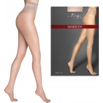 Dámské oblečení Punčocháče hladké Marilyn Silk 15den hnědé Glace velikost 3/4