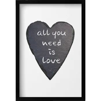 Obraz Dekorativní nástěnný obraz do pokoje All you need is love - srdce 40x60 cm
