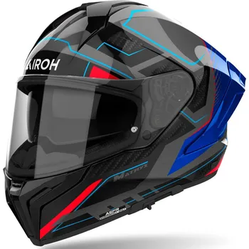 Helma na motorku Integrální helma na motorku Airoh MATRYX Rocket lesklá modro-červená