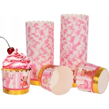 Jednorázové nádobí 50 Ks Papírové košíčky pro dívky, 60 x h55 mm