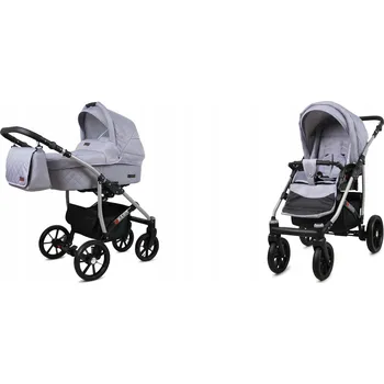 Kočárek Dětský kočárek 2v1 BabyLux QBARO kombinovaný kočárek s korbičkou a sportovní sedačkou + taška