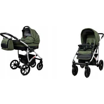 Kočárek Dětský kočárek 2v1 BabyLux LARGO – sporťák a hluboká korba, lehký, s taškou