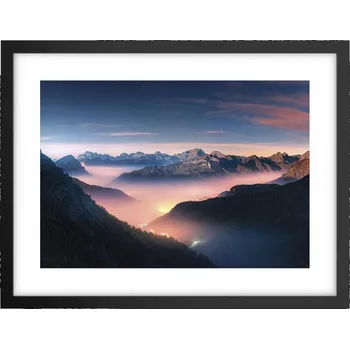 Obraz Obraz plakát v černém rámu do obýváku 40x30 krajina foto na zeď