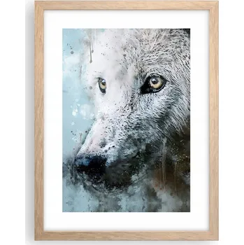 Obraz Obraz plakát v rámu světlý dub do obýváku 30x40 zvířata plakáty na zeď