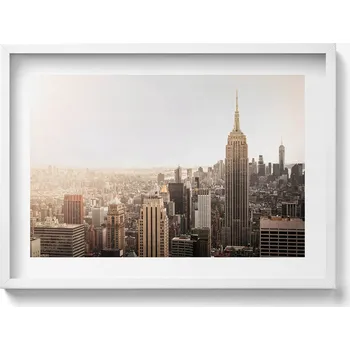 Obraz Elegantní obraz v bílém rámu Architektura New Yorku 70x50 cm