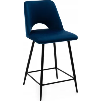 Barová židle Barová Židle New Home , odstíny modré, látka 94 cm