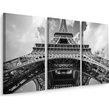 Obraz 3dílný obraz EIFFELOVA VĚŽ dekorace 3D efekt 120x80