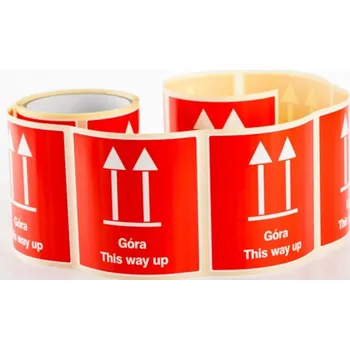 Speciální papír Etiketa "Šipka nahoru" / "Tato stranou nahoru" 100 x 100 mm, 100 ks