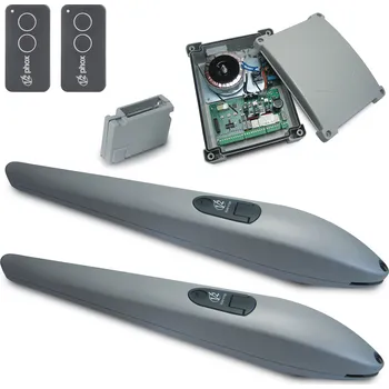 Pohon brány V2 S.p.A. Sada pohonů 24V pro dvoukřídlé brány do 2 x 3m a hmotnosti 2 x 600kg.