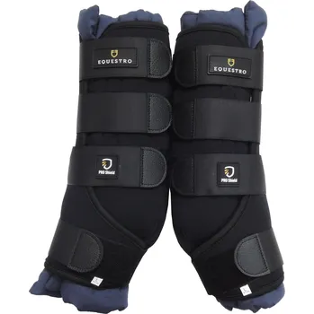 Ochrana nohy a ocasu Kamaše Equestro neoprenové a bavlněné, S, černá
