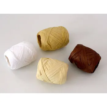 Stuha Papírová rafie bílá