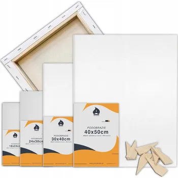 Textilie Malířské Plátno malířské plátno 40 cm x 50 cm Arcydziele 4 ks