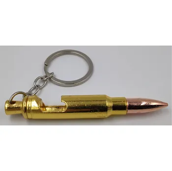 Přívěšek - Klíčenka Nábojnice s otvírákem na pivko :-) (Klíčenka náboj + otevírák na pivo)