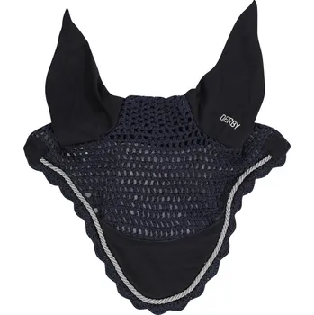 Koňská maska proti hmyzu Čabraka Derby, Full, tm.modrá/stříbrná/tm.modrá