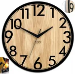 Nástěnné hodiny ModernClock hnědé 33 cm